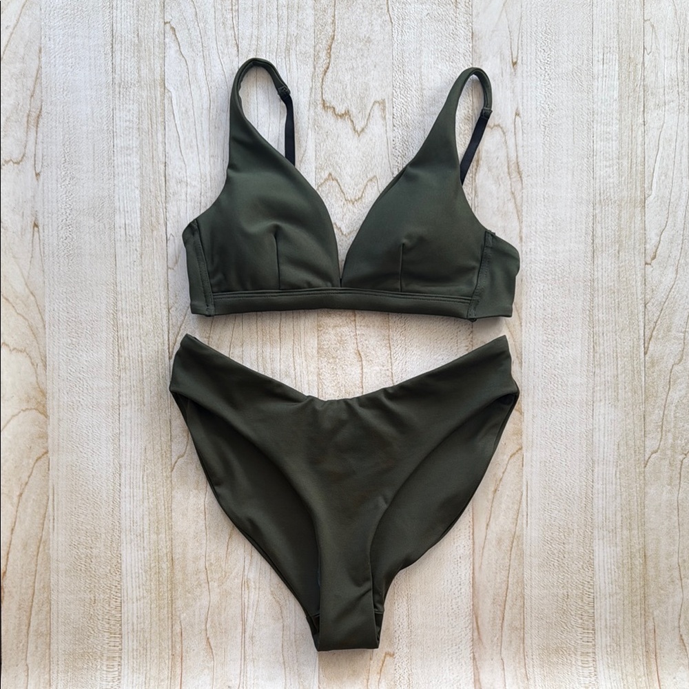 NWOT Nettle’s Tale Forest Green Margaret Bikini (see size description)